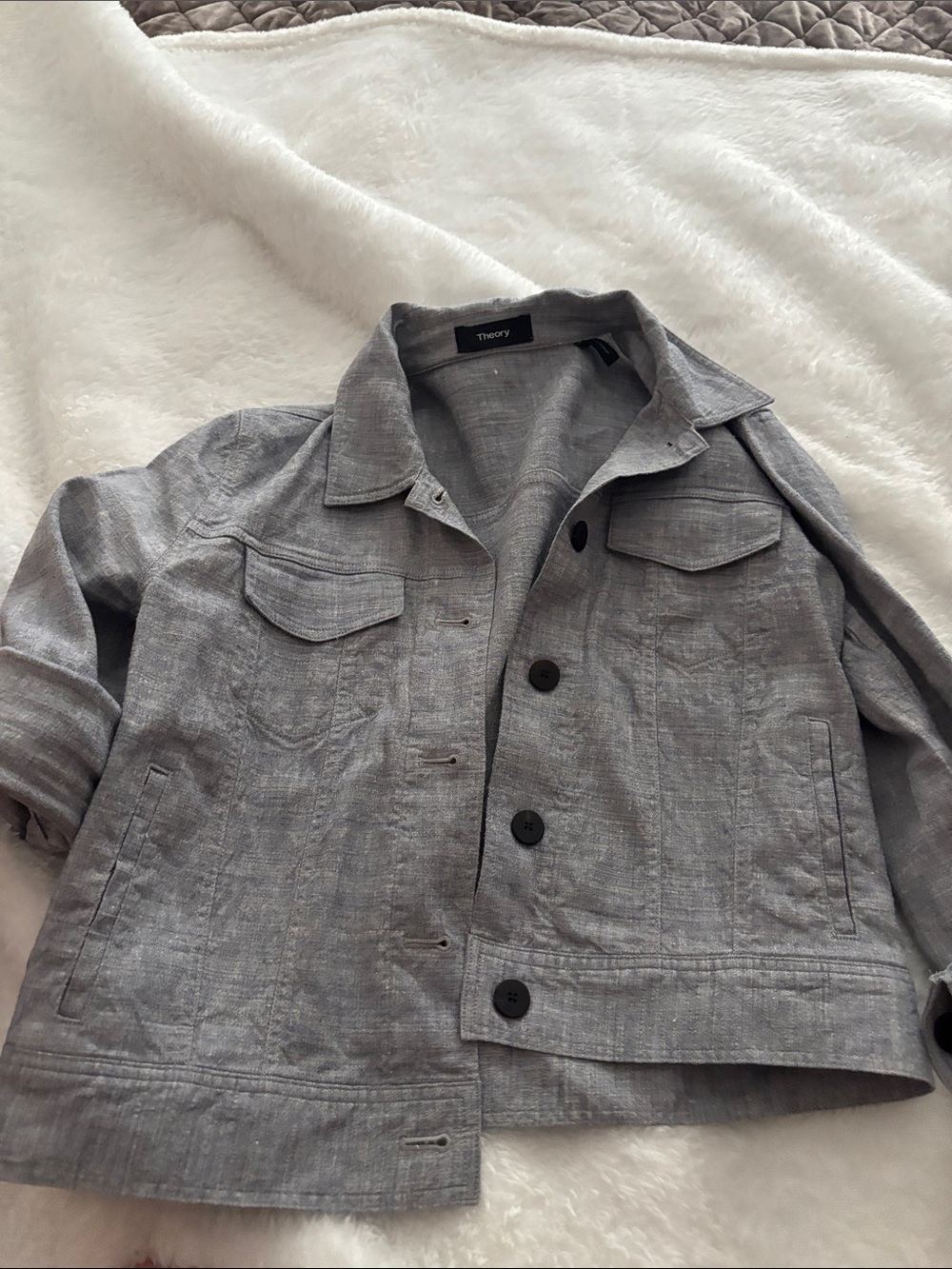 Nomadic Traders Vest Merino Wool Charcoal Gray Button Small